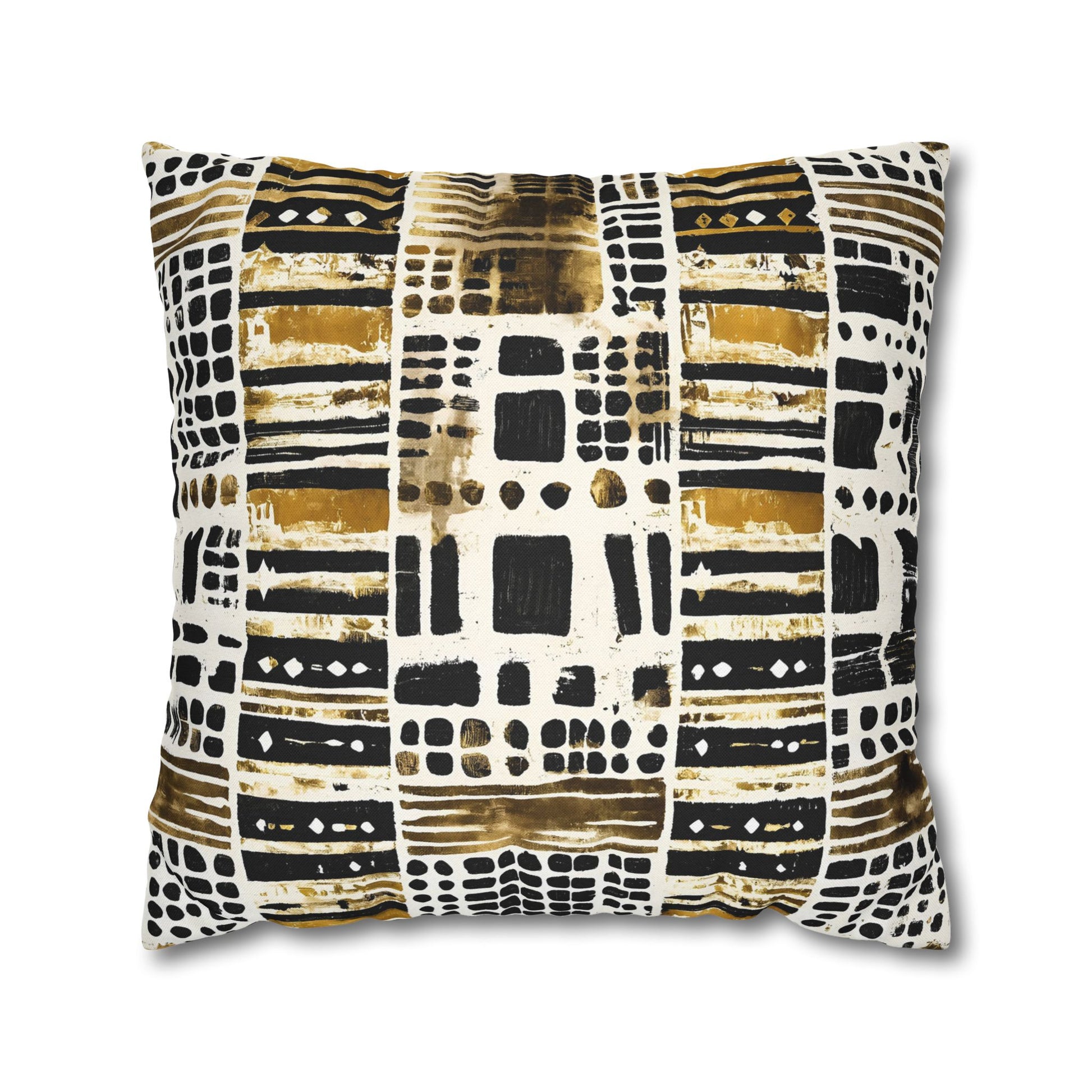 Decorative pillow with abstract pattern on a white background