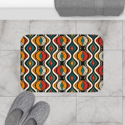 African Ankara Print Bath Mat-Sanktuari Decor