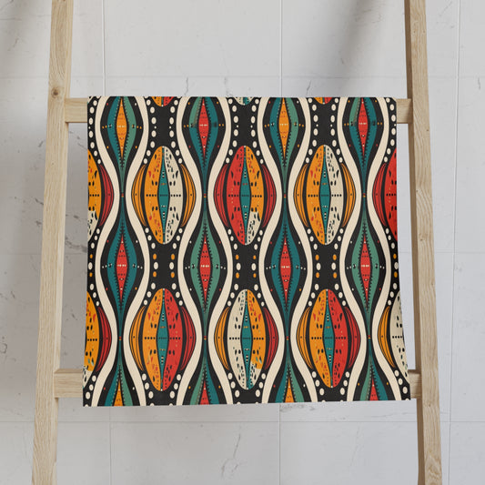 African Ankara Print Towel-Sanktuari Decor