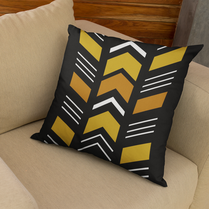 African Geometric Throw Pillow
