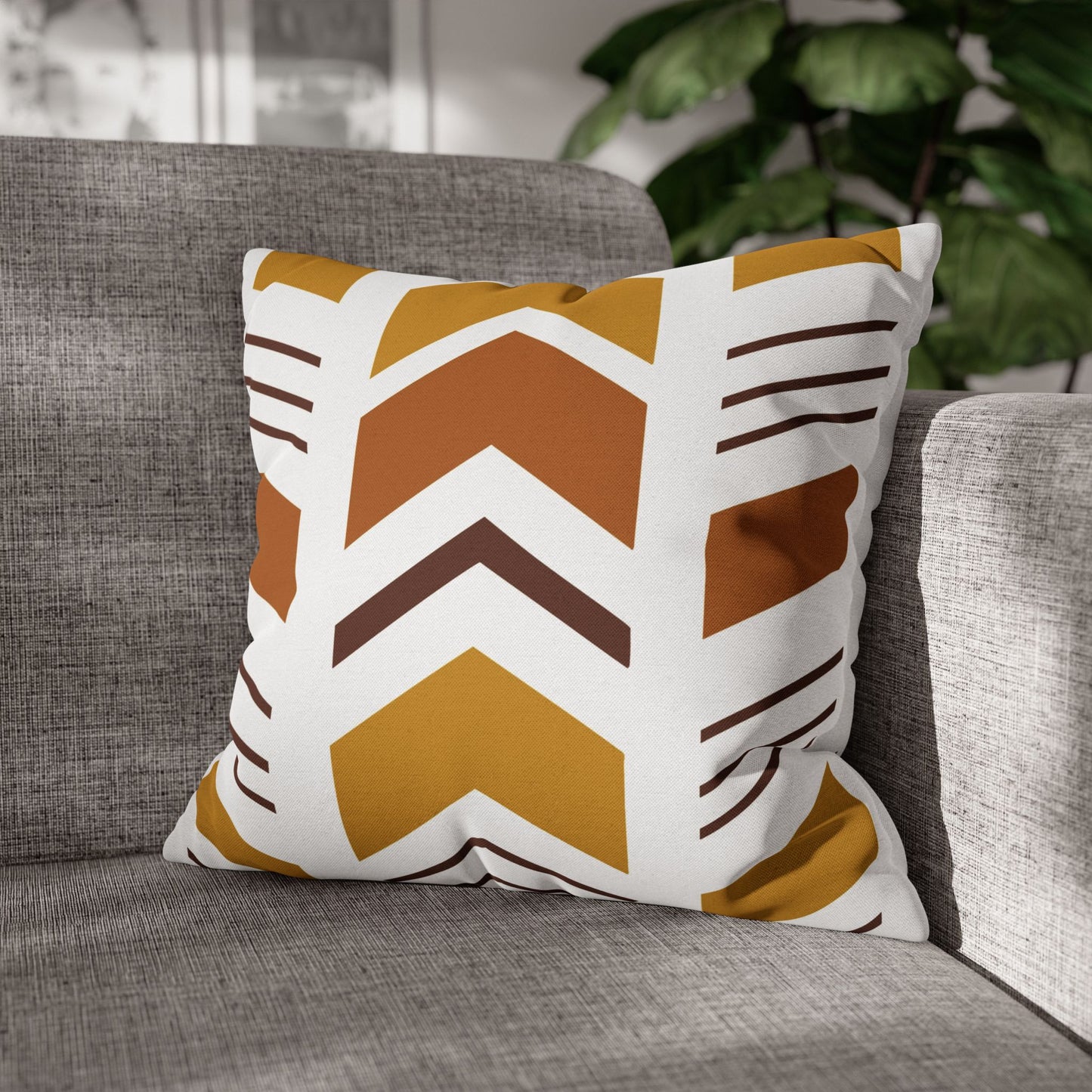 Geometric African pillow covers for couches