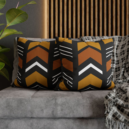 African Geometric Throw Pillow