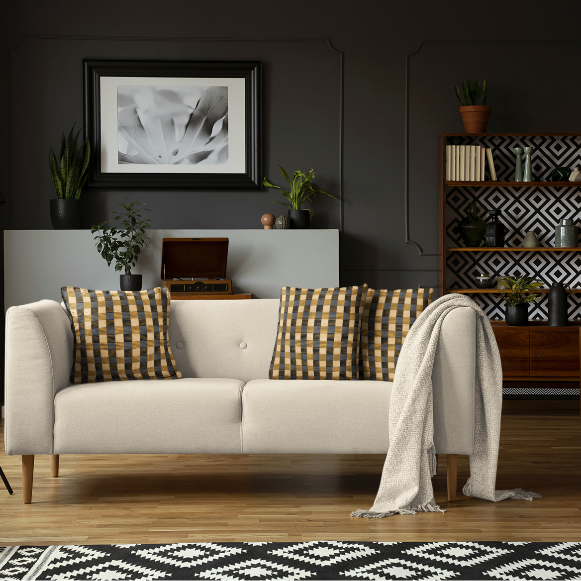 African print pillow covers for living room