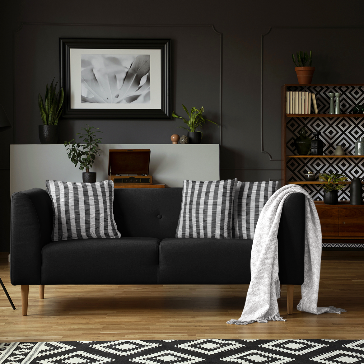 Boho decorative couch pillows for living rooms