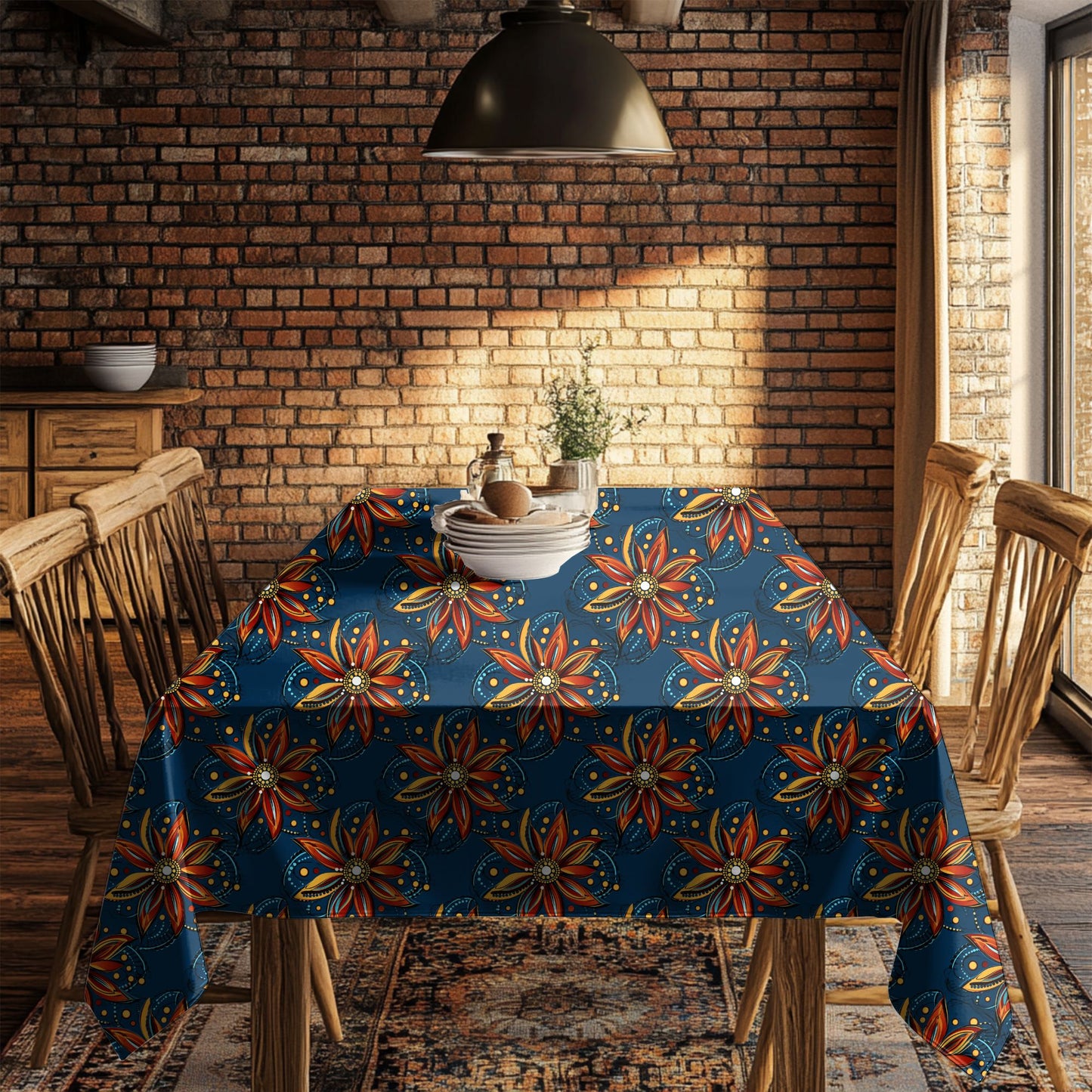 bogolan tablecloth for dining room decor