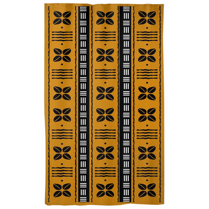 Cotton mudcloth window curtains 50x84