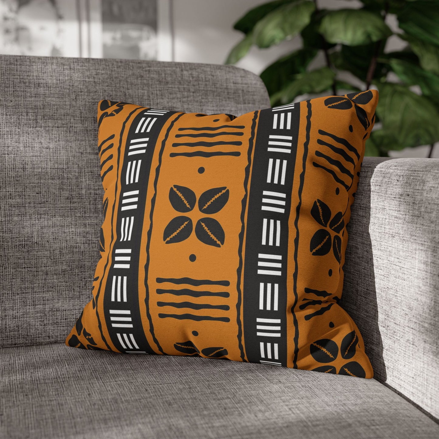Mudcloth throw pillows for modern boho homes
