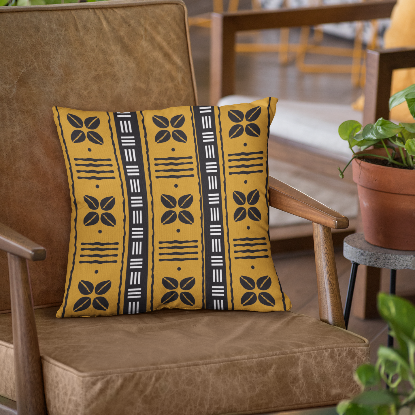 Modern mudcloth pillow covers for home decor