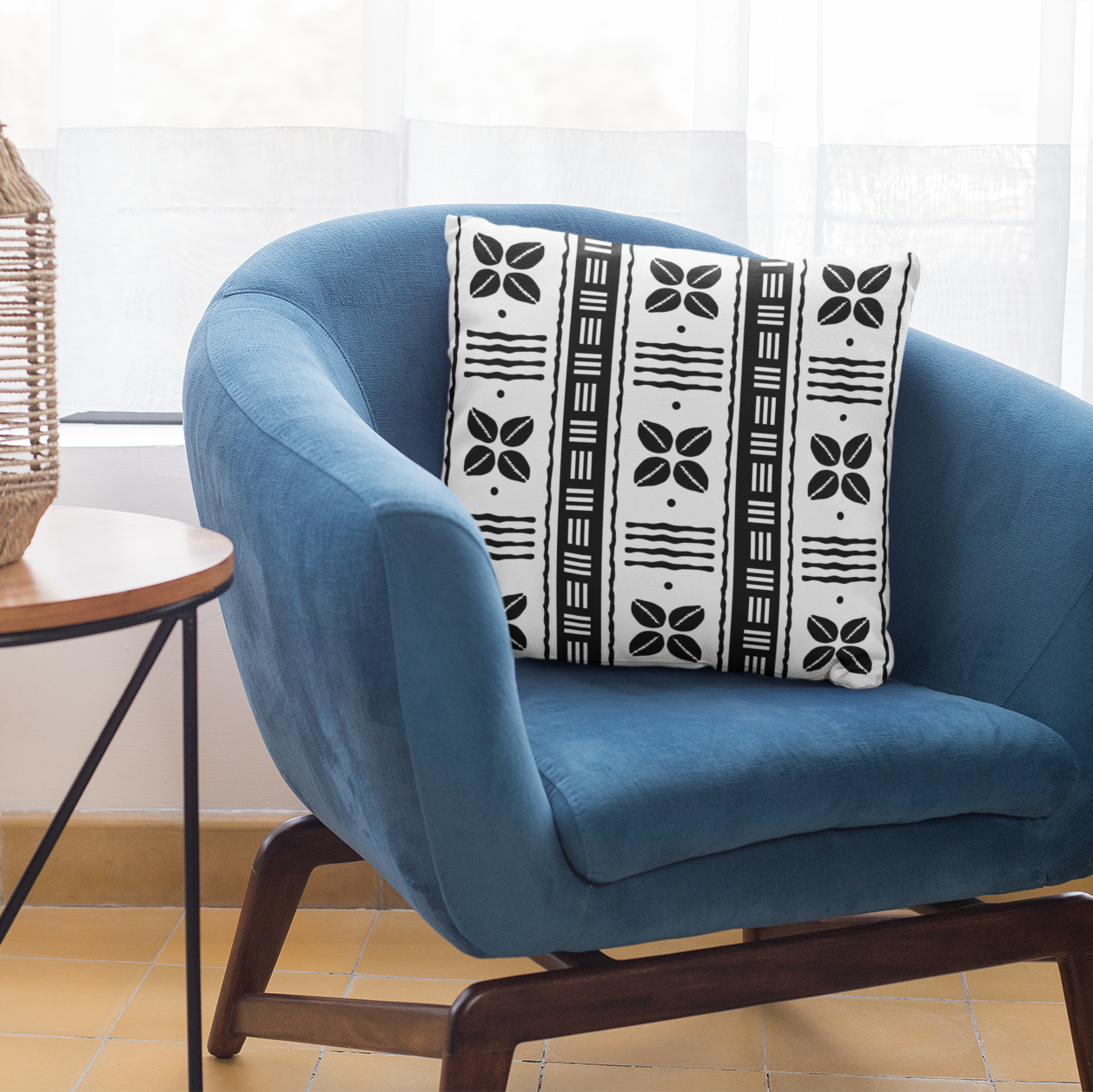 African geometric print pillow covers