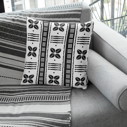 African Shells geometric print pillow covers