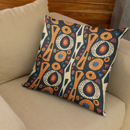 Geometric African pillow covers for couches