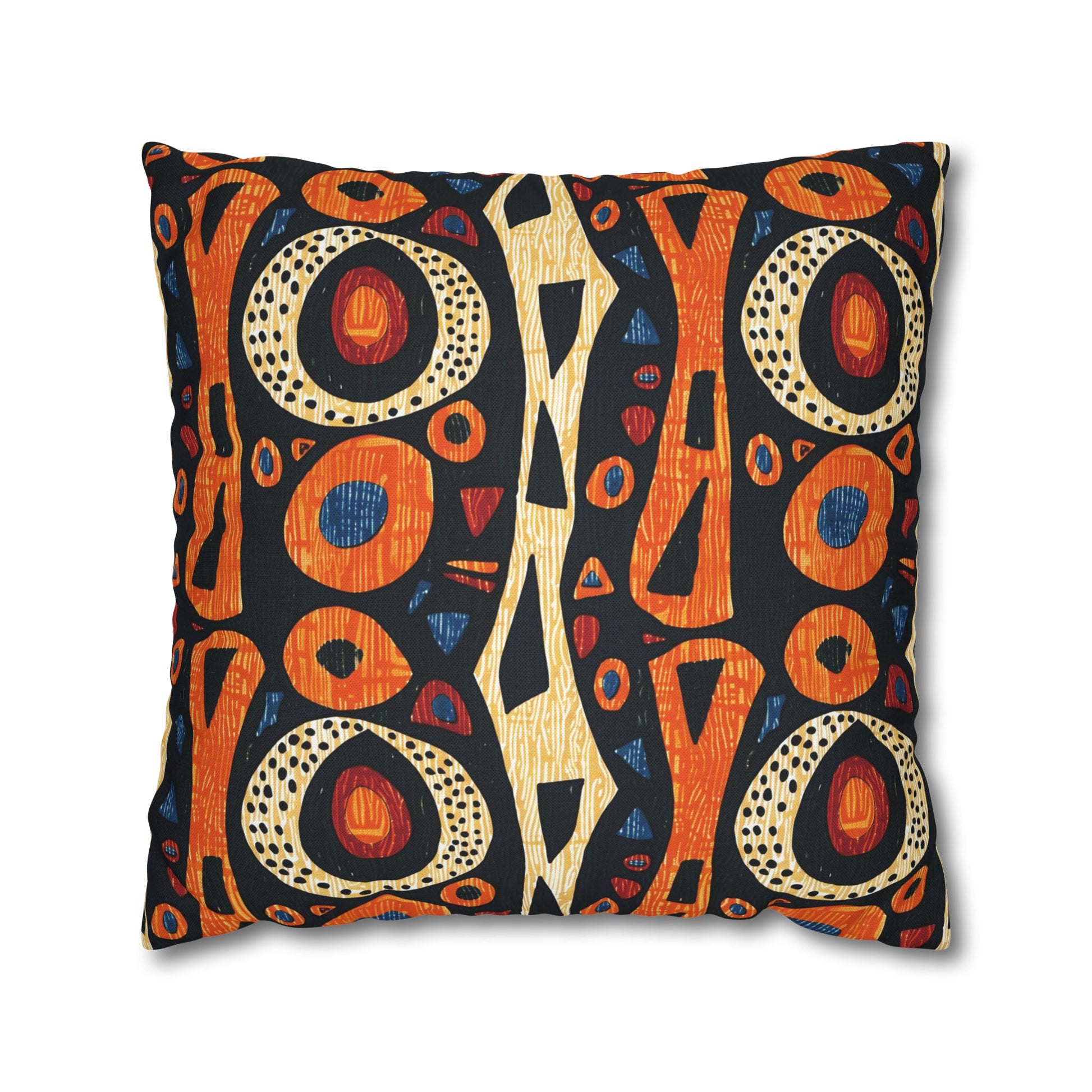 African Tribal Throw Pillow Cover-Sanktuari Decor