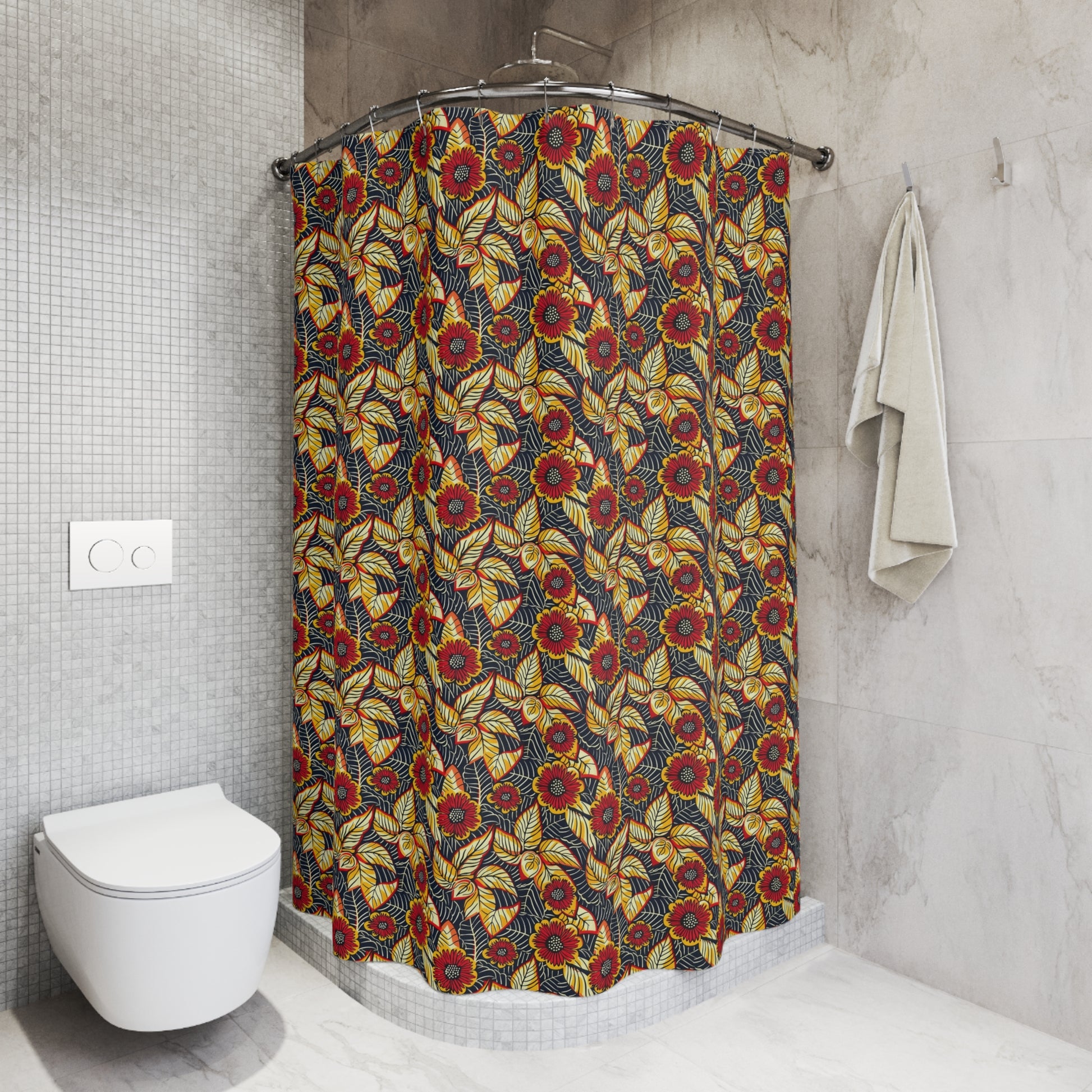 mudcloth shower curtains
