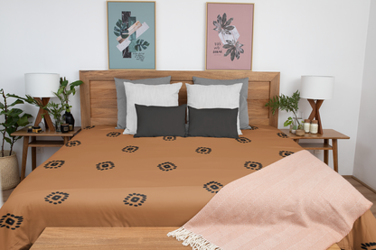 African Wax Print Duvet Cover-Sanktuari Decor