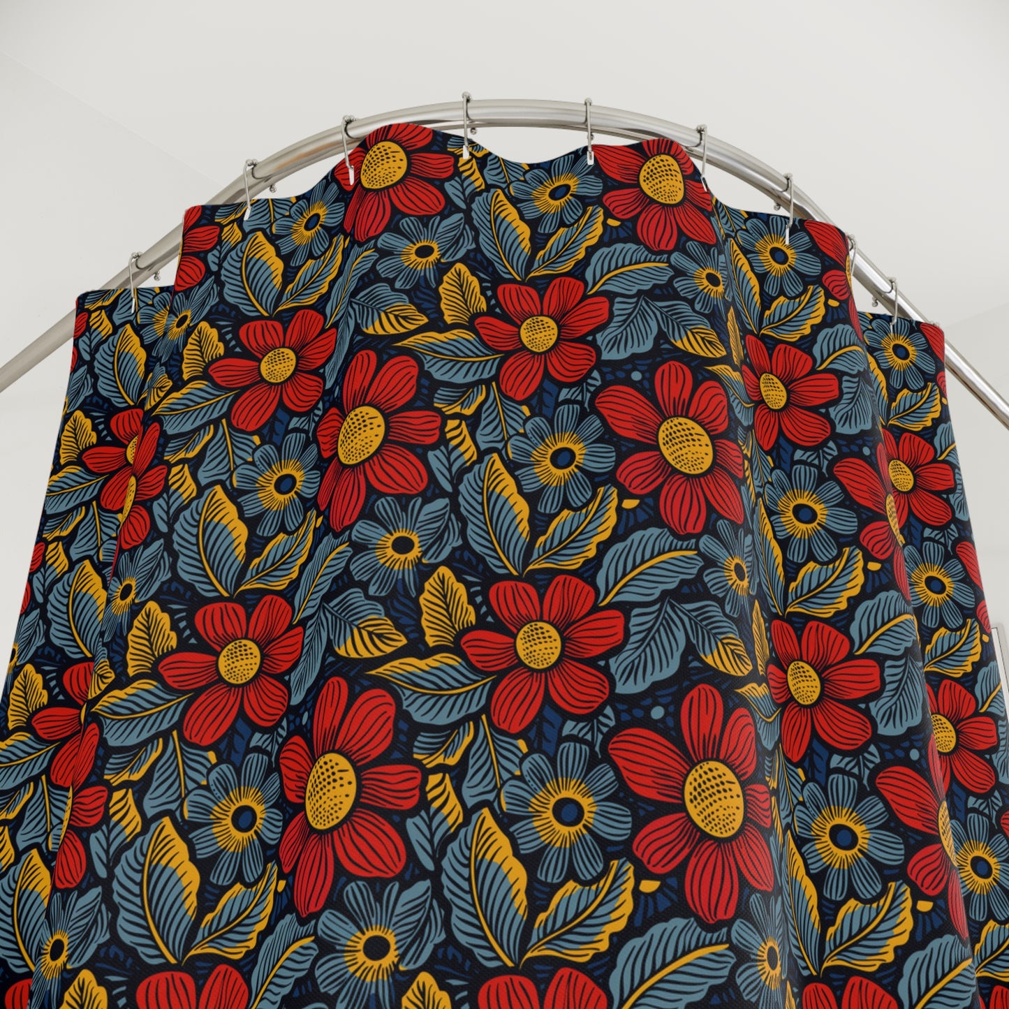 African Print Shower Curtain