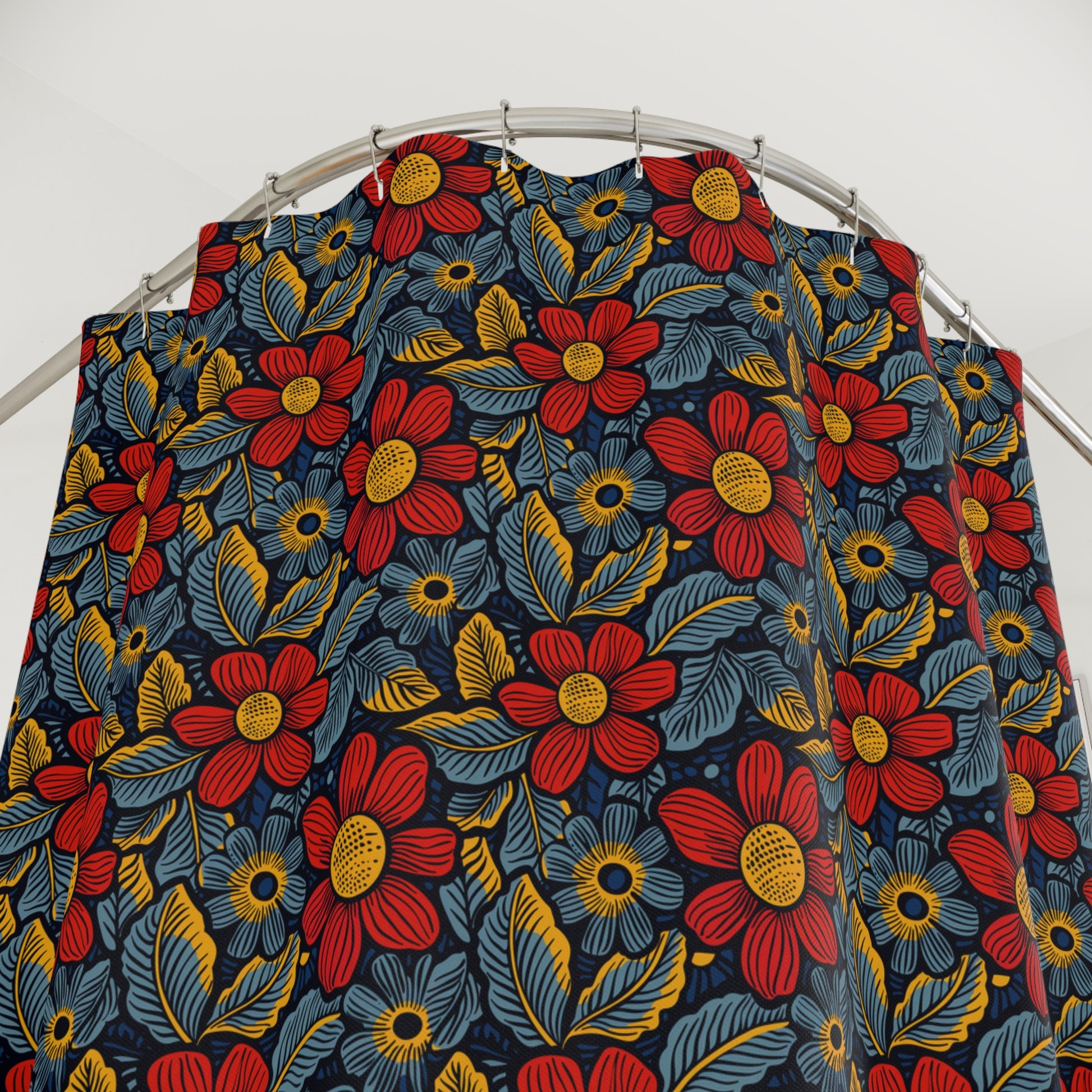 African Print Shower Curtain