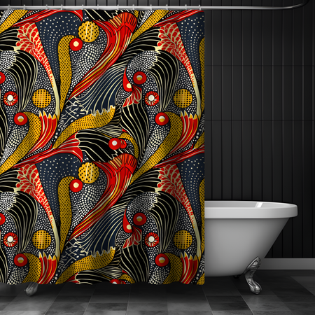 cultural bathroom decor curtain