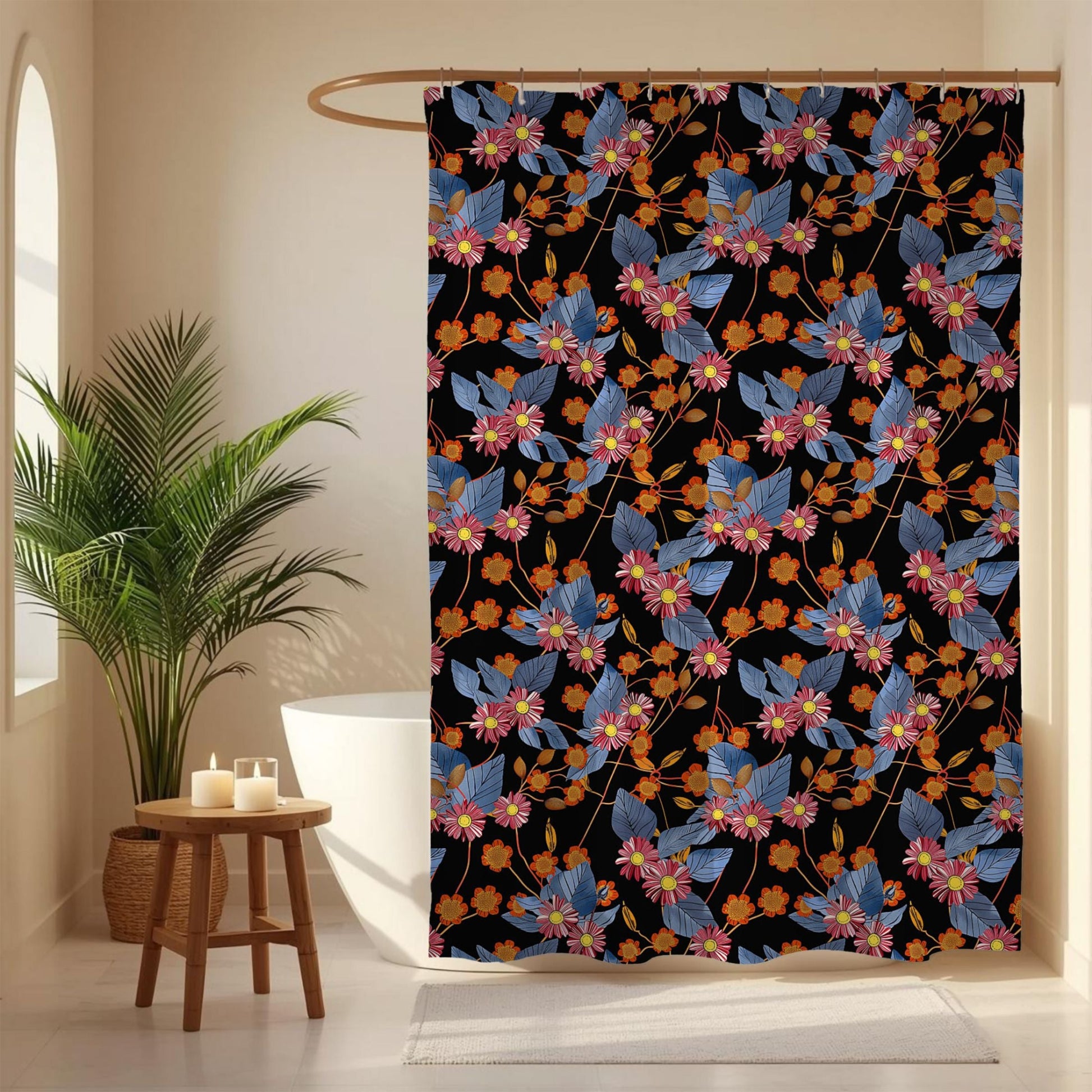 cultural print shower curtains
