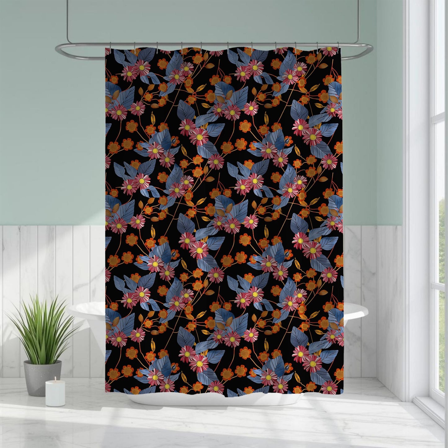 African print shower curtains