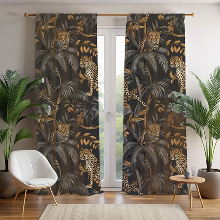 Neutral boho curtain panels for bedrooms