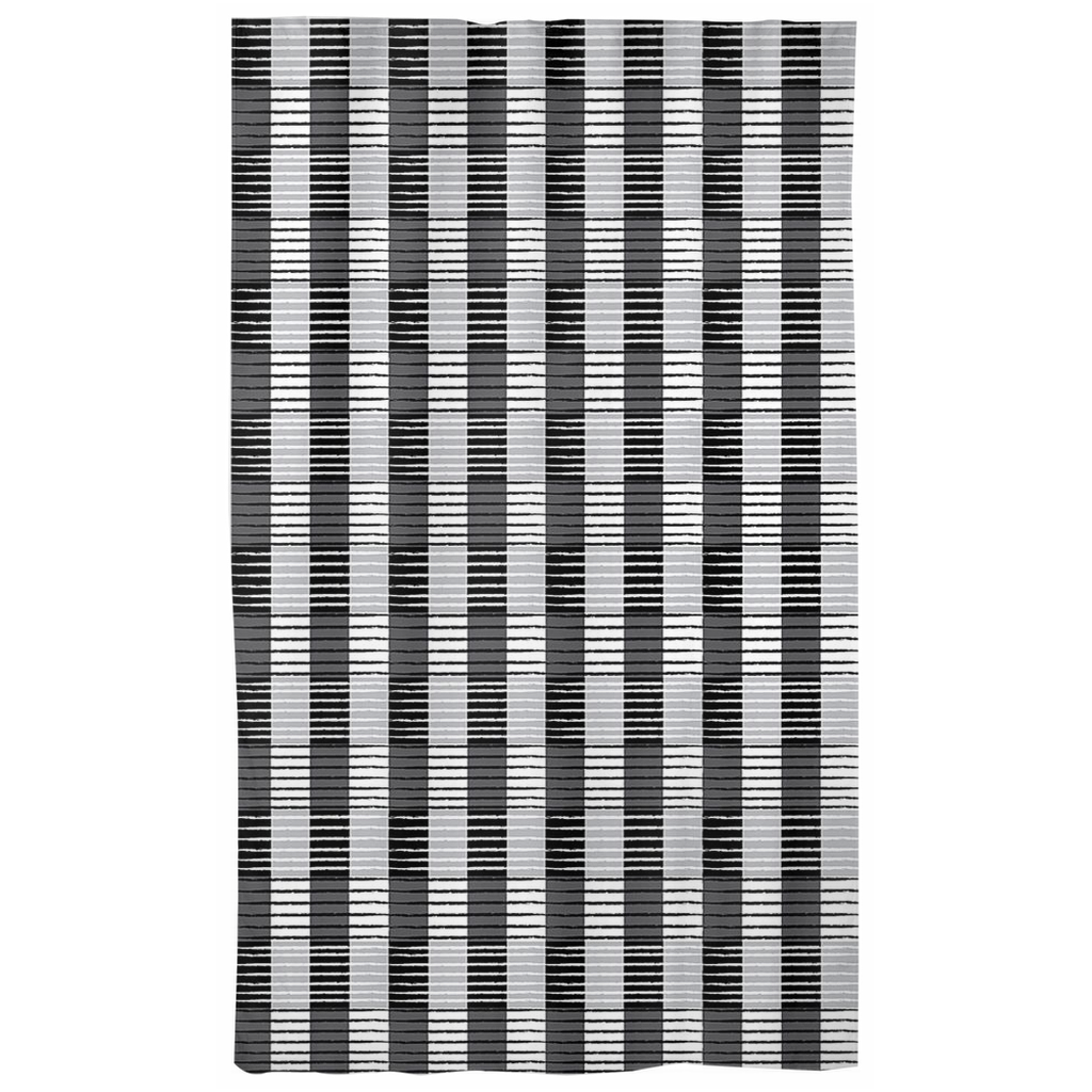 Cotton mudcloth window curtains 50x84