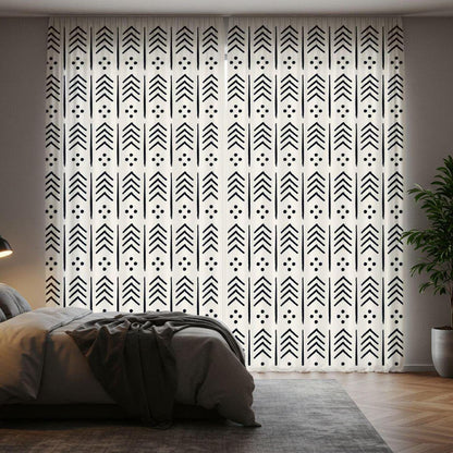 African print curtains