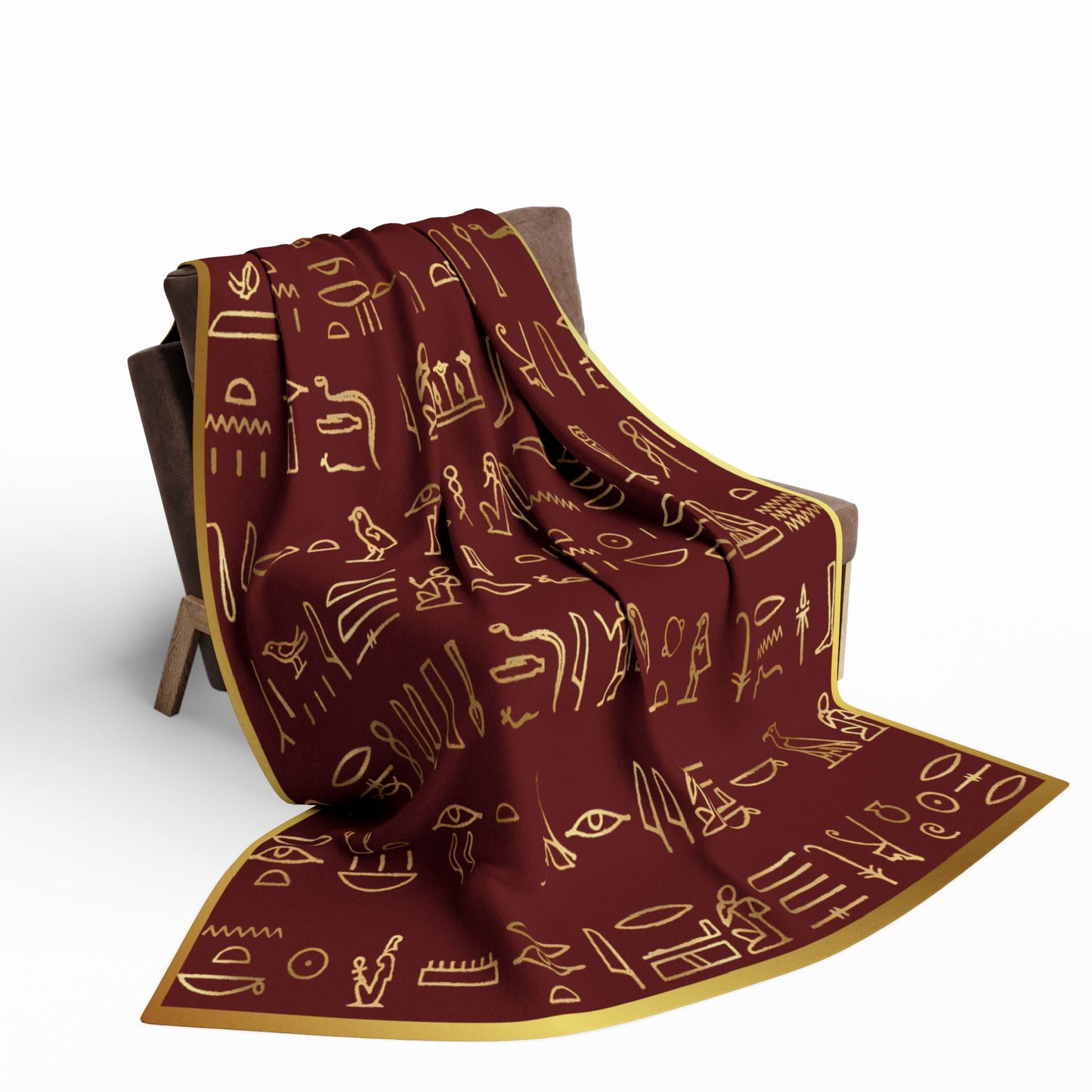 Egyptian Hieroglyphics Arctic Fleece Blanket