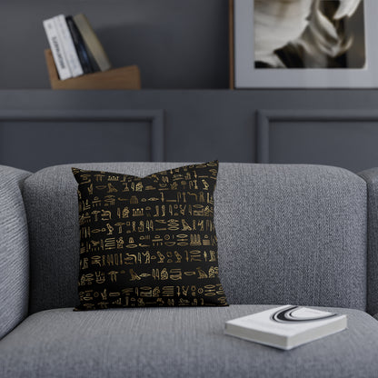 Egyptian Hieroglyphics Throw Pillow