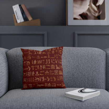 Egyptian Hieroglyphics Throw Pillow