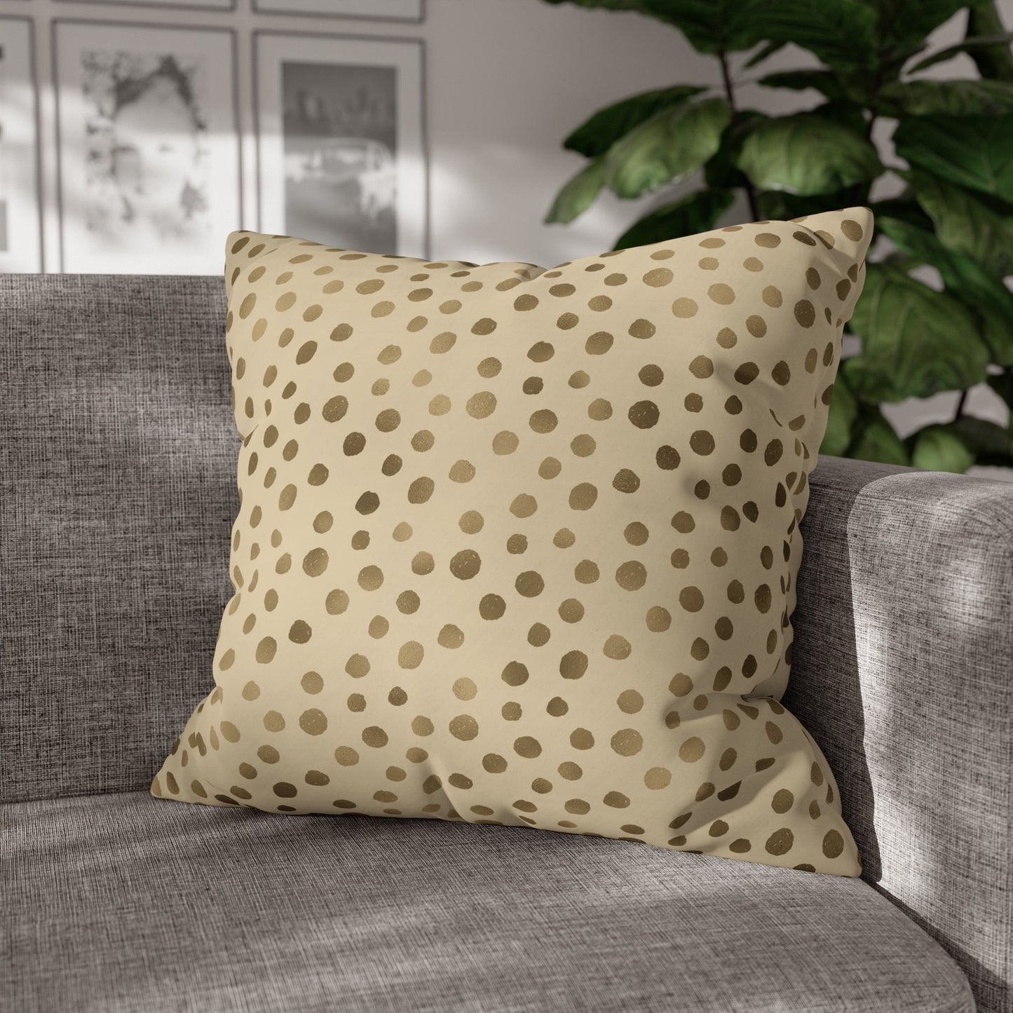 Vintage Dots Safari Print Pillow or Cover