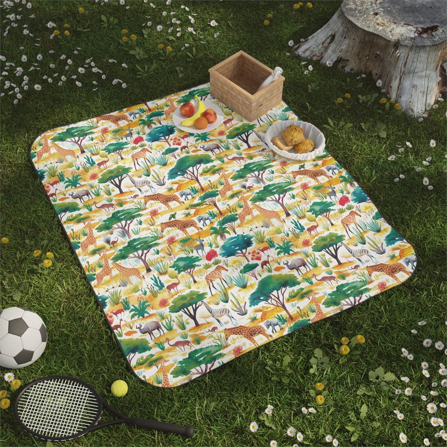 Jungle All Over Print Picnic Blanket