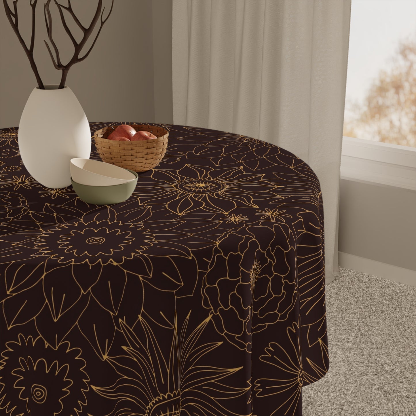 Boho Floral Tablecloth