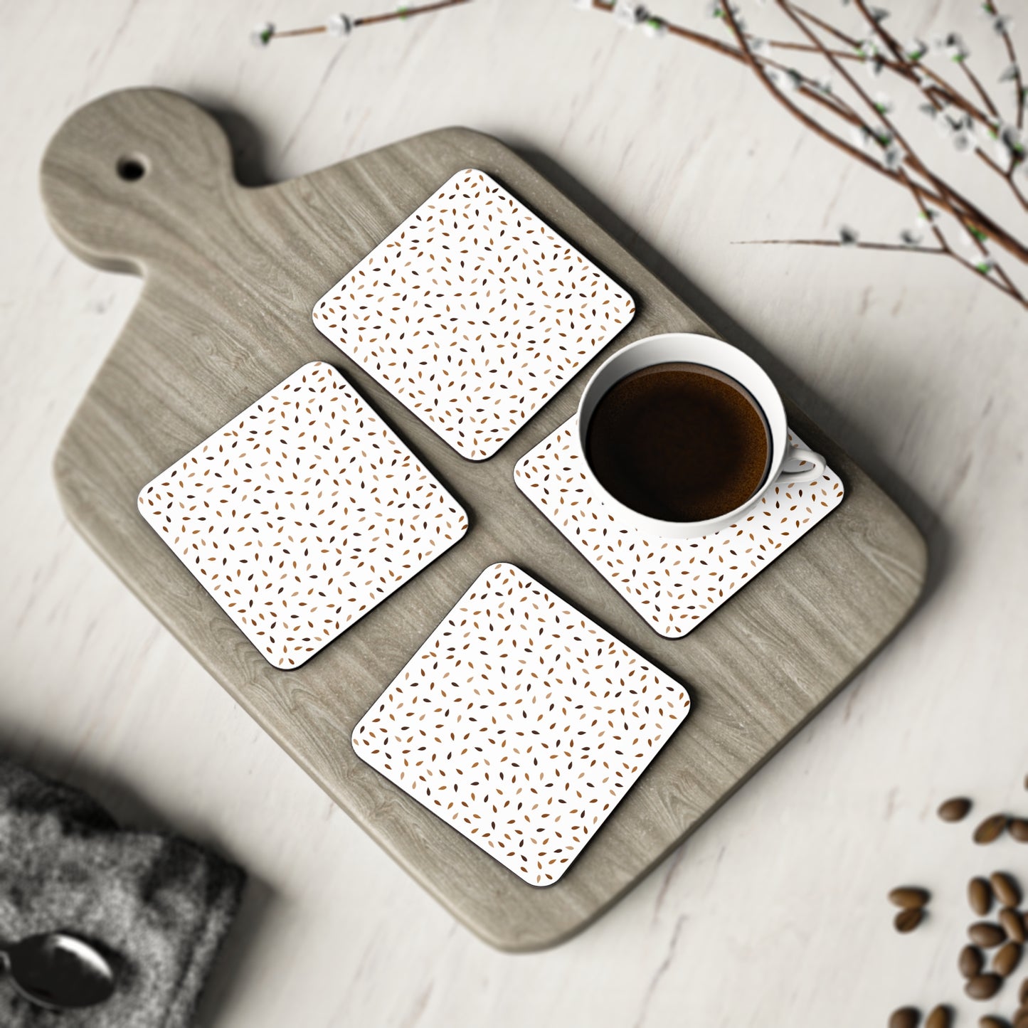 Droplets of Color Coasters Set