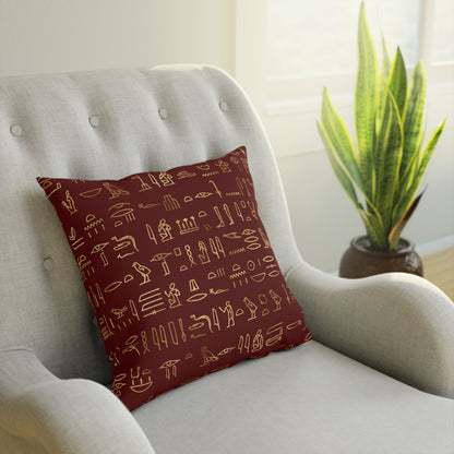 Egyptian Hieroglyphics Throw Pillow