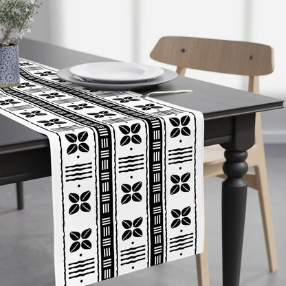 Cowrie Shell Mudcloth Table Runner