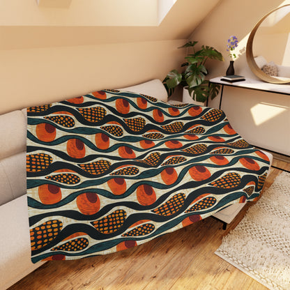 Mudcloth Sherpa Blanket