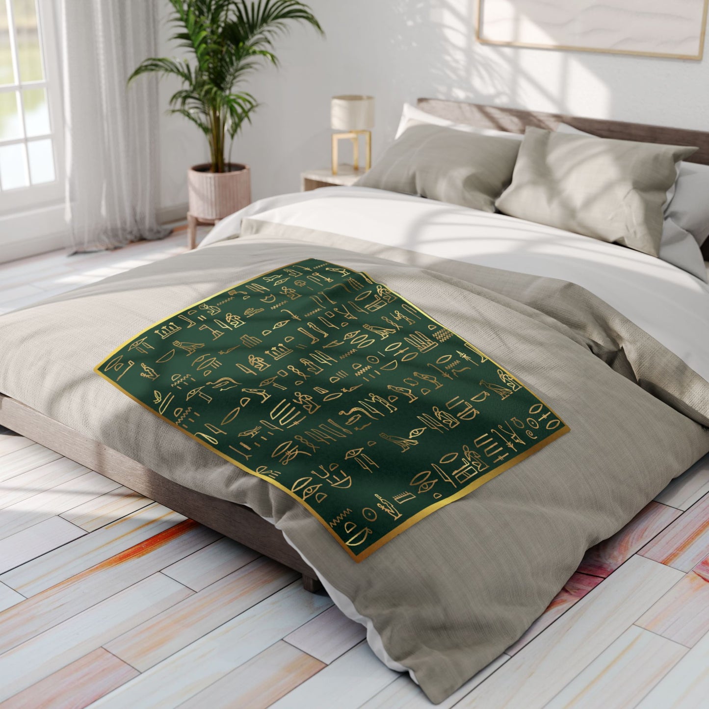 Egyptian Hieroglyphics Arctic Fleece Blanket