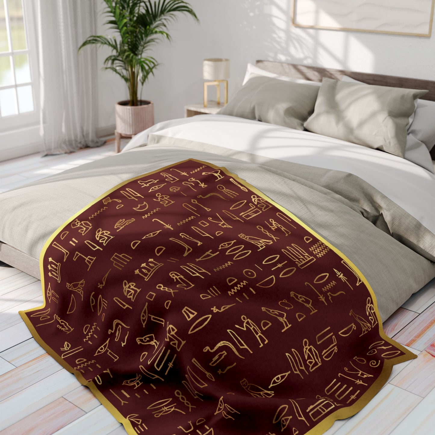 Egyptian Hieroglyphics Arctic Fleece Blanket