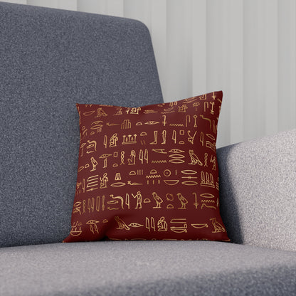 Egyptian Hieroglyphics Throw Pillow