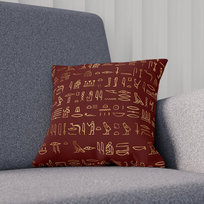 Egyptian Hieroglyphics Throw Pillow