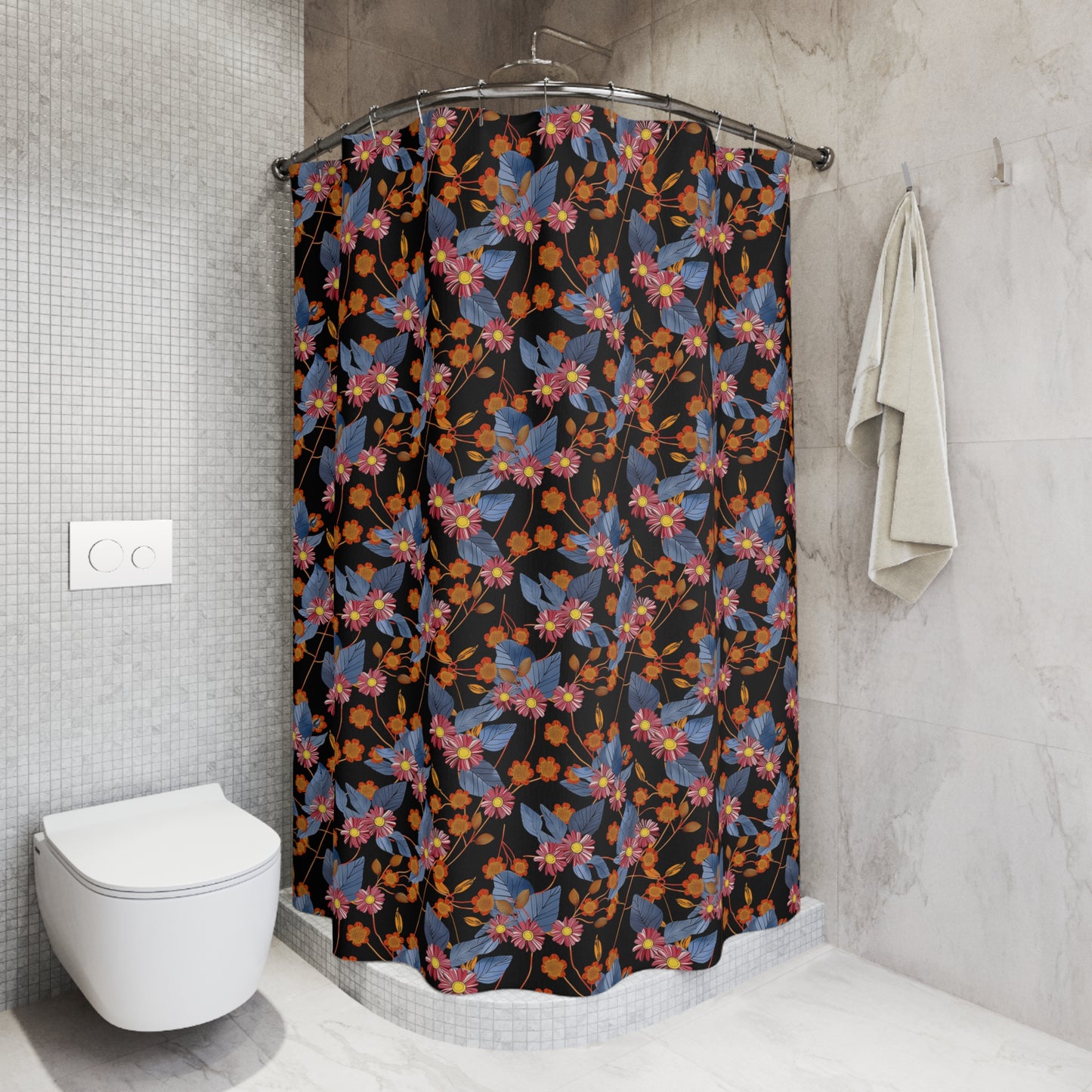 Batik Print Shower Curtain