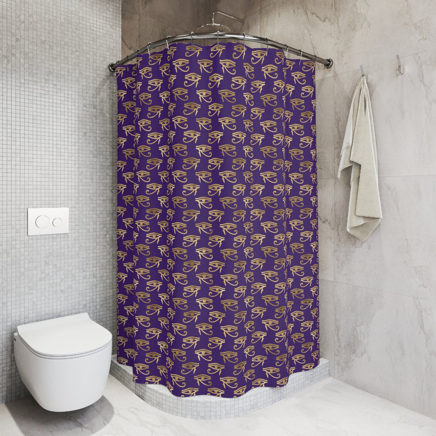 Egyptian Eye of Ra and Horus Shower Curtain