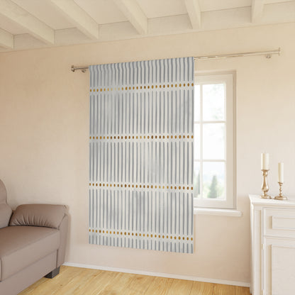 Cotton mudcloth window curtains 50x84