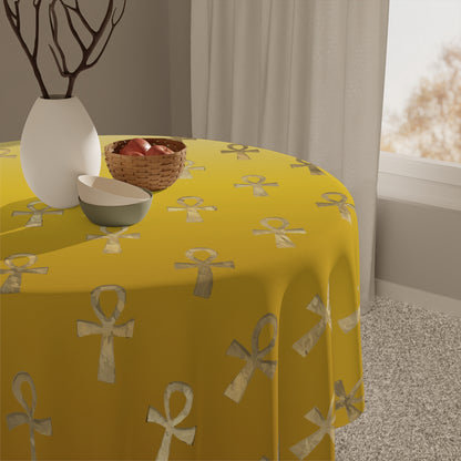 Egyptian Cross Tablecloth-Sanktuari Decor