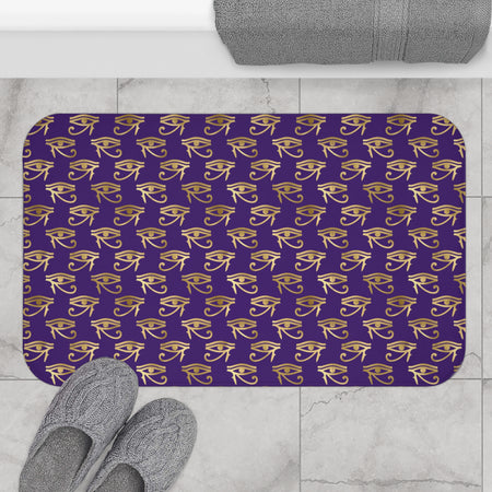 Egyptian Eye of Ra and Horus Bath Mat-Sanktuari Decor