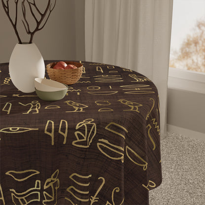 Egyptian Hieroglyphics Tablecloth-Sanktuari Decor