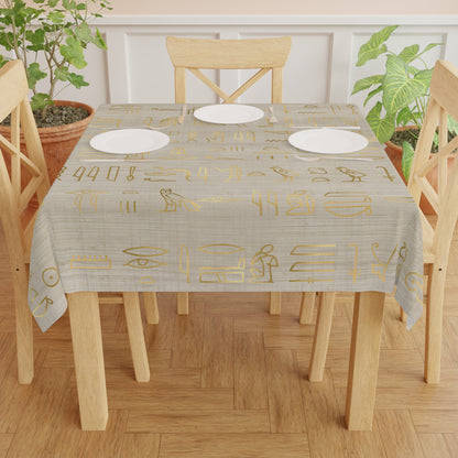 Egyptian Hieroglyphics Tablecloth-Sanktuari Decor