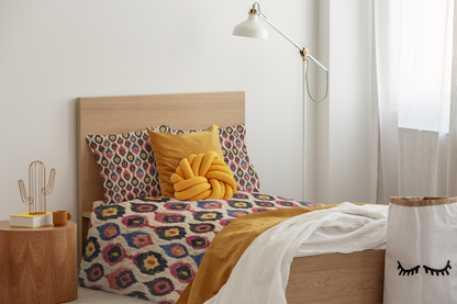 Ethnic Abstract Ikat Pattern Duvet Cover-Sanktuari Decor
