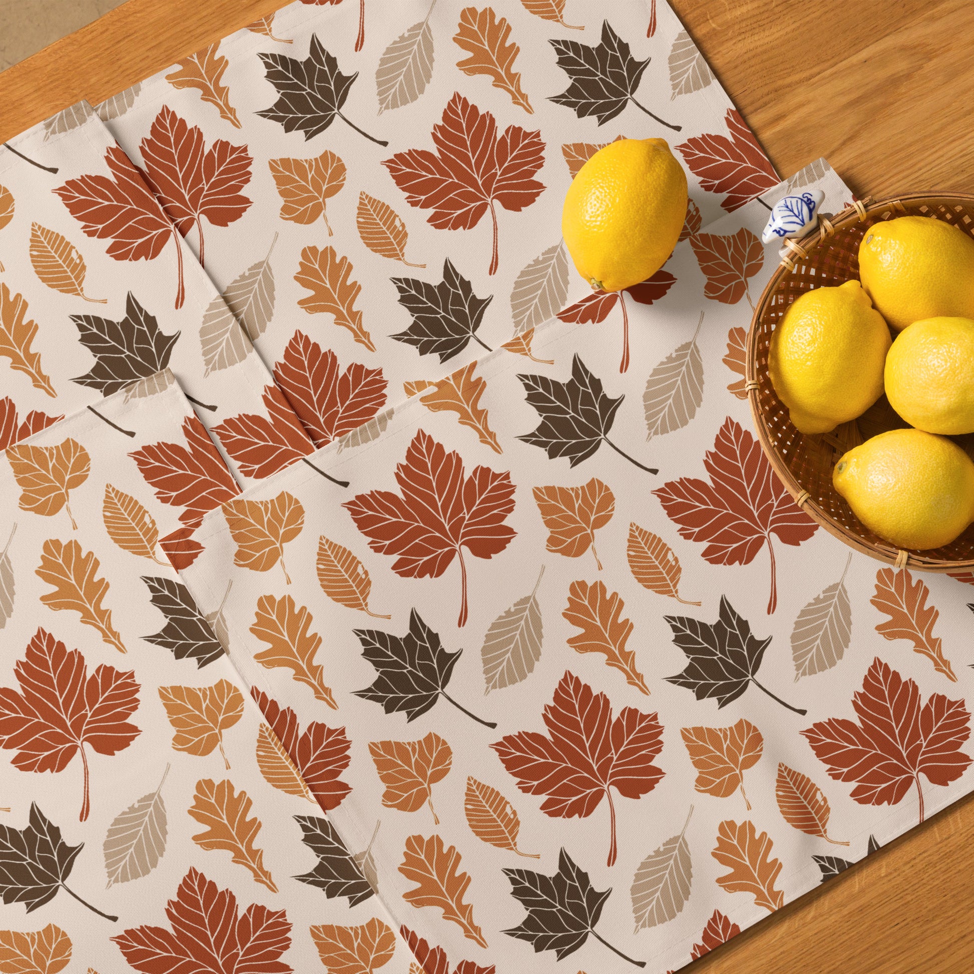 Bohemian placemat set featuring spiritual and ethnic patterns in earthy tones.