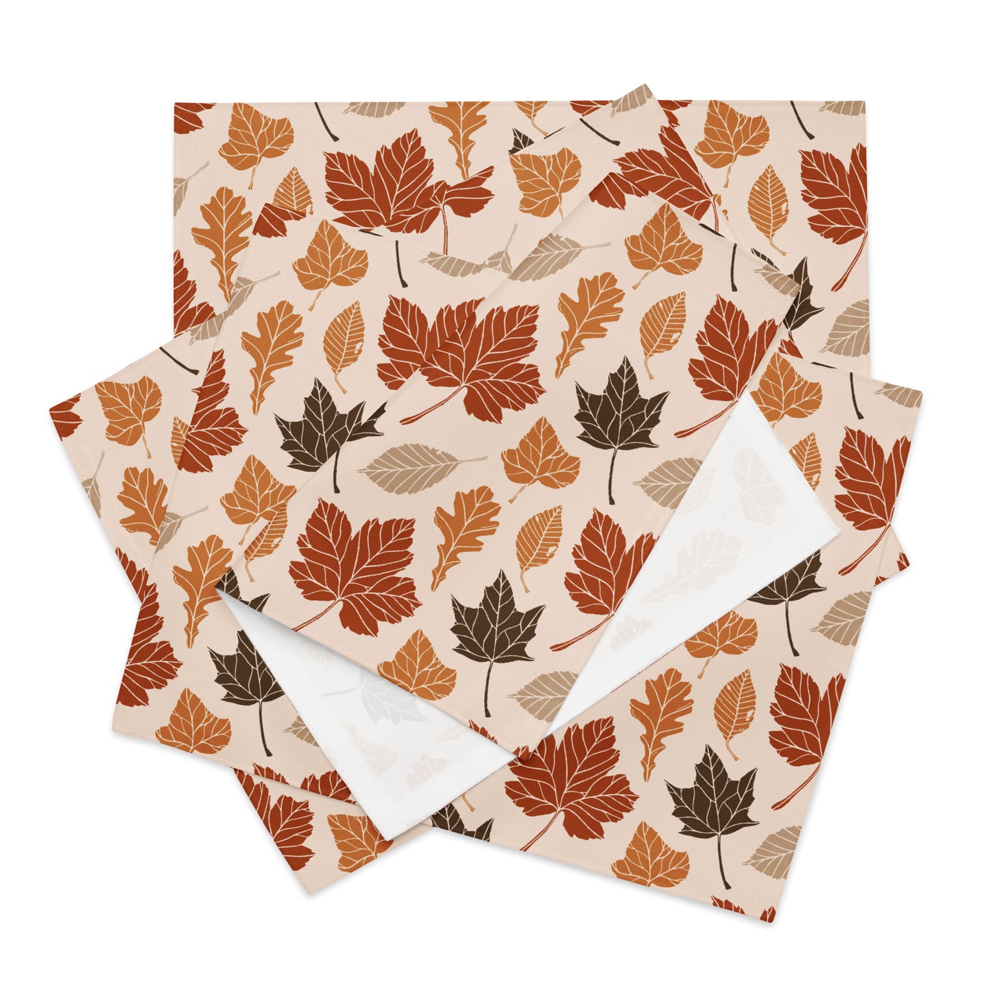 Boho mudcloth placemat set with neutral tribal print for modern kitchens.